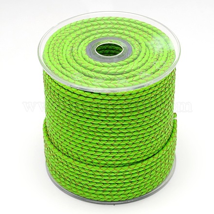 Braided Leather Cord WL-E019-5mm-10-1