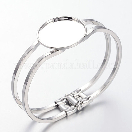 Accessoire de bricolage de bracelet en laiton X-KK-C1505-1-1