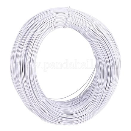 PandaHall 200yards/roll Garden Twine Training Wire 1mm Twist Ties White Metallic Twist Cable Cord Wire Ties Reusable Fastening for Party Candy Bags Garbage Bags MW-PH0001-01A-1
