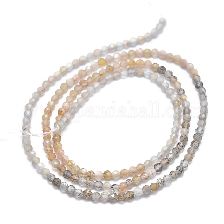 Brins de perles naturelles multi-pierre de lune G-M353-A38-3mm-1