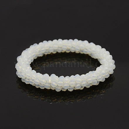Opalite Round Beads Bracelets BJEW-F083E-01-1