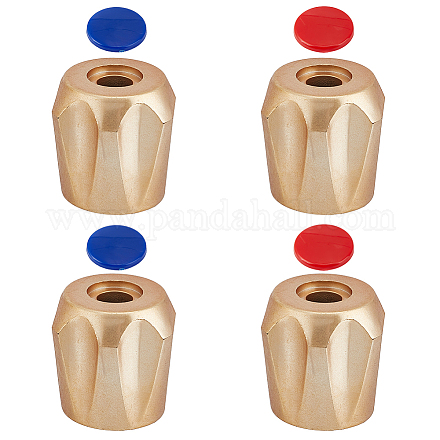 8 шт. 2 цвета ABS пластиковый клапан для смесителя для холодной и горячей воды в ванной комнате FIND-GO0004-10-1