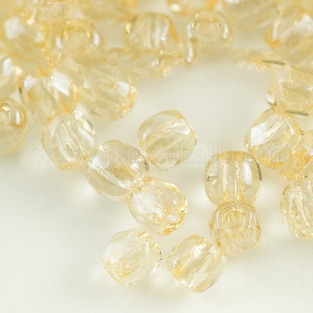 Perles de verre polies au feu tchèques GLAA-F100-A01-1