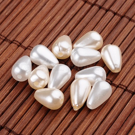 Cuentas de acrílico de perlas de imitación de lágrima OACR-L004-3424-1