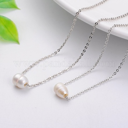 Eau douce naturelle pendentifs de perles NJEW-JN01295-1