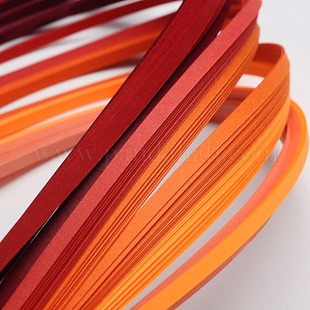 Tiras de papel Quilling de 6 colores DIY-J001-5mm-39cm-A01-1