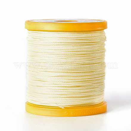 Cordón redondo de poliéster encerado YC-E004-0.65mm-N633-1