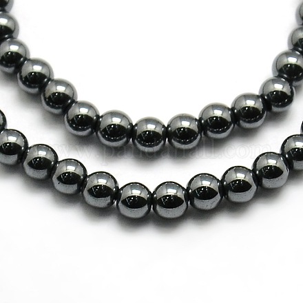 Grade AAA Magnetic Synthetic Hematite Round Bead Strands X-G-G644-D-11-1