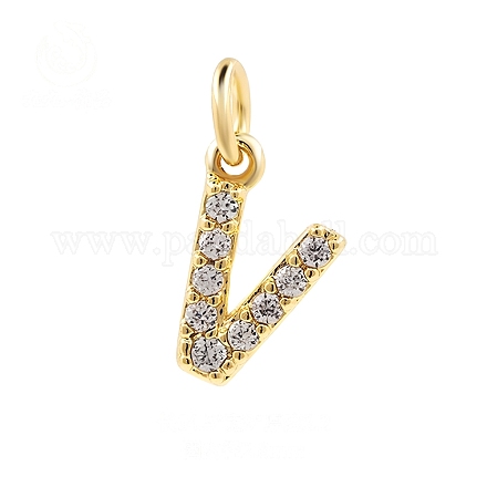 Подвески из латуни с фианитами и переходными кольцами FIND-PW0024-09V-1