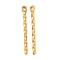 Ion Plating(IP) 304 Stainless Steel Pendants, Golden, 20x2x1.2mm,Hole:1mm