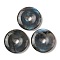 Natural Labradorite Pendants, Donut/Pi Disc Charms, 30~31x5.5~6.5mm, Hole: 6mm