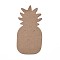 Cardboard Earring Display Cards, Pineapple, BurlyWood, 64x32x0.3mm, Hole: 1.2mm