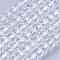 Crystal Glass Beads Strands, Faceted, Rondelle, Clear, 3.5x2.5mm, Hole: 0.5mm, about 140pcs/strand, 13.77~14.17 inch(35~36cm)