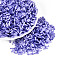 Glass Bugle Beads, Imitation Cat Eye, Mauve, 6.5~7x1.5~2mm, Hole: 0.8~1mm, about 13636pcs/pound