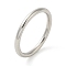 Non-Tarnish 304 Stainless Steel Rings, Jewely for Women, Rings, Stainless Steel Color, 2.5mm, Inner Diameter: 17.5mm