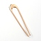 Zinc Alloy Hair Forks, Light Gold, 102x21.5x2mm