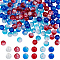 420Pcs 6 Colors Spray Painted Crackle Glass Beads, Round, Mixed Color, 6mm, Hole: 1.3~1.6mm, 70pcs/color