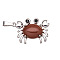 Synthetic Goldstone Pendants, Crab, 20mm