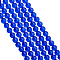 ARRICRAF Cat Eye Beads, Round, Medium Blue, 8mm, Hole: 1mm, about 15.5 inch/strand, about 49pcs/strand, 3strands/Box