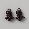 Aolly Pendants, Dinosaur, Coconut Brown, 16.5x11.5x6.5mm, Hole: 1.8mm