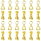 50Pcs Brass Ice Pick Pinch Bails, Golden, 10x5.5x3mm, Pin: 0.8mm
