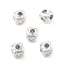 Brass Micro Pave Cubic Zirconia Beads, Long-Lasting Plated, Rack Plating, Cube, Lilac, 8x8x7.5mm, Hole: 3.5mm