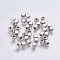 CCB Plastic Beads, Cube, Platinum, 4x3.5x3.5mm, Hole: 2mm