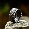Knitted Textured 304 Stainless Steel Finger Rings, Stainless Steel Color, US Size 10(19.8mm)