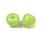 Opaque Acrylic Beads, Apple, Green Yellow, 13x11.5mm, Hole: 1.8mm