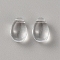 5Pcs Glass Pendants, Teardrop Charms, Clear, 9x5.5x4.5mm, Hole: 1mm