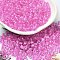 Transparent Glass Round Seed Beads, Inside Colours, Round, Magenta, 6/0, 4x3mm, Hole: 1.2mm, about 161pcs/10g