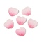 Imitation Candy Food Style Resin Cabochons, Heart, Gradient Color, Pearl Pink, 15.5x17x5.5mm