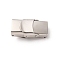 Tarnish Resistant Rectangle 201 Stainless Steel Watch Band Clasps, Stainless Steel Color, 25x13x8mm, Hole: 10x4mm
