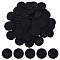 600Pcs Felt Crafts, Flat Round, Black, 29~30x0.5mm