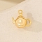 Metal Pendants, Kettle Charms, Golden, 12x13mm