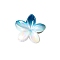 Resin Claw Hair Clips, Hair Accessories for Women & Girls, Flower, Steel Blue, 80x35mm
