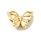 Brass Beads, Cadmium Free & Nickel Free & Lead Free, Butterfly, Real 18K Gold Plated, 8x12x5mm, Hole: 1.8mm