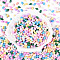 Baking Paint Glass Seed Beads, Oval, Mixed Color, 7x4~4.5mm, Hole: 0.9mm, about 2500pcs/pound