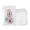 Frosted Plastic Zip Lock Bags, Disposable Bags, Strong, White, 9x6cm, Unilateral Thickness: 3.5 Mil(0.09mm), 150pcs/set