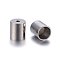 Tarnish Resistant 304 Stainless Steel Cord Ends, End Caps, Column, Stainless Steel Color, 8x7mm, Hole: 1.5mm, Inner Diameter: 6mm