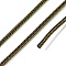 Braided Round Steel Wire, for DIY Bracelets, Green, 3.2mm