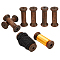 Wooden Empty Spools, for Wire, Cord, Jewelry Chain Wrapping, Coconut Brown, 8x3.3cm