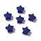 Silicone Beads, Star, Midnight Blue, 13x14x8mm, Hole: 2mm