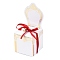 Romantic Wedding Candy Box, with Ribbon and Resin Pearl, Chair, Red, Finished Product: 6.5x6.5x14.9cm