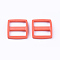 Plastic Buckles, Rectangle, Light Salmon, 33x31.5x7mm, Hole: 9x25.5mm