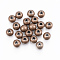 304 Stainless Steel Beads, Round, Red Copper, 3x2.5mm, Hole: 1.1mm