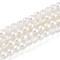Baking Painted Transparent Glass Beads Strands, Round, Two Tone, Clear, 4~5mm, Hole: 0.7mm