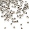 Brass Crimp Beads, Platinum, 2.5x1.8mm, Hole: 1.5mm