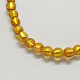 Perles en verre d'argent feuille manuelles FOIL-R054-12mm-7-2
