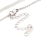 304 Stainless Steel Necklaces NJEW-M189-01P-3